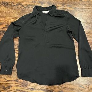 LOFT black ls blouse
